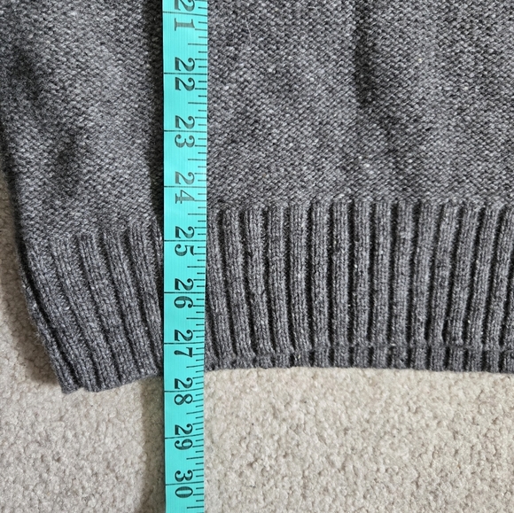 HUDSON NORTH Lambswool Blend Grey Shawl Collar Sweater. Size Mens XL - Picture 10 of 10